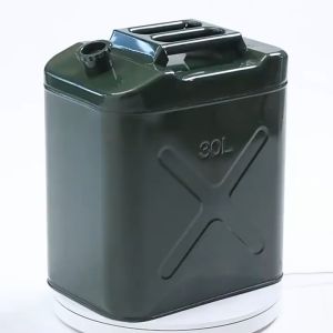Universal Motorcycle Fuel Tank 5L/10L/20L/25L/30L - Durable Steel Oil Drum with Sealed Valve for Honda/Suzuki/KTM/Harley-Davidson