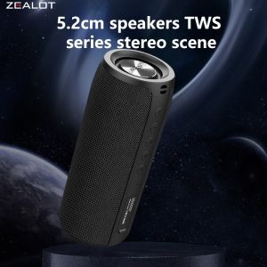 Loa Không Dây ZEALOT S51 10W Với Pin 1800mAh Thời Gian Chơi Nhạc Stereo 10 Giờ Chống Nước Di Động Âm Trầm Mạnh Mẽ