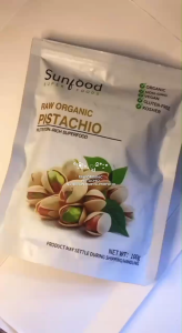 SUNFOOD Pistachio Nuts 100grams - Premium Roasted Pistachios Healthy Snack High Protein High Fiber Nuts