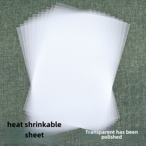 Handmade DIY Heat Shrink Film Semi-Transparent Polished Material for Hair Accessories Hairpins 3D Flowers Pendants