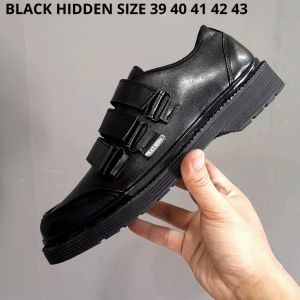 BLACK HIDDEN - Sepatu Docmart Low Boots Pria Kerja Formal 39-44