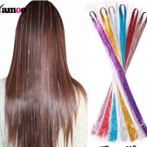 Kẹp Tóc Line Kim Tuyến Bảng Màu 16 Màu Set 150 Sợi Lấp Lánh Sang Chảnh QiQiShop