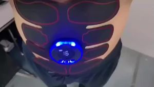 Máy Mát Xa Cơ Bắp Di Động Có Màn Hình LCD Miếng Dán Tập Luyện Bụng Không Dây Sạc Lại Được Mát Xa Định Hình Giúp Giảm Mệt Mỏi