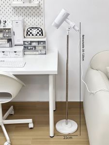 Lazy Person Stand Bathroom Floor Mounted Hair Dryer Holder Release Hands Metal Storage Rack for Student Dormitory Bedroom