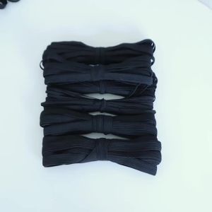 5/10Yards Flat Elastic Band White Black High Elastic Flat Elastic Band Sewing Stretch Rope for Garment Ties Trims DIY Material