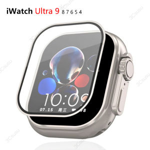 Tempered Glass For Apple Watch Ultra Ultra2 49mm 45mm 44mm 41mm 40mm HD Screen Protector Anti-Scratch proof film Series 9 8 7 Se 6 5 4 smart iwatch band Accessories