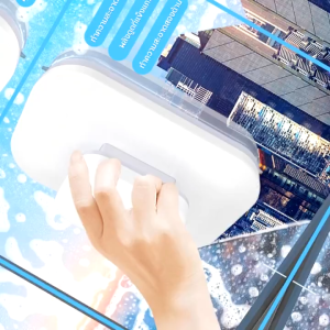 แปรงเช็ดกระจก แบบแม่เหล็กติดแน่น แปรงทำความสะอาด อุปกรณ์เช็ดกระจก ตัวเช็ดกระจกพร้อมกันสองด้าน ตัวเช็ดกระจก