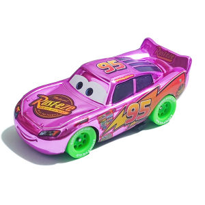 Takara Tomy | Pixar Cars 95 Pink Lightning McQueen Cartoon Model Cars 1:55 Metal Die Casting Racing Toys Childrens Toys Birthday Gifts