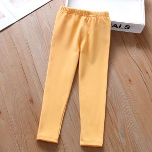 Thickened Pure Cotton Thermal Trousers for Boys And Girls Childrens Warm Pants Tight Fit Cotton Fleece Trousers for Toddlers
