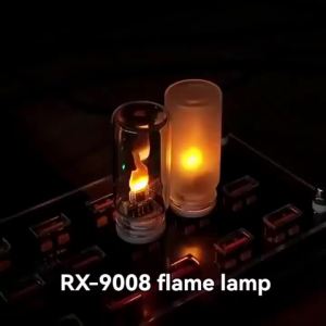 KEVANLY | Car USB Flame Atmosphere Light Flickering LED Glass Warm Night Light Simulated Flame for Home Room Laptop PC Festival Decoration