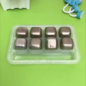 8 instalasi Stainless Steel Cube/ Food Grade Reusable Ice Cubes Pakai Ulang/Ice Cube Pendingin Non Cair