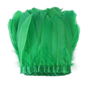10M Goose Feather Fringe Trims 15-20cm Plumes Ribbon for Wedding Dress Clothing Sewing DIY Crafts Party Headwear Corsage Decor