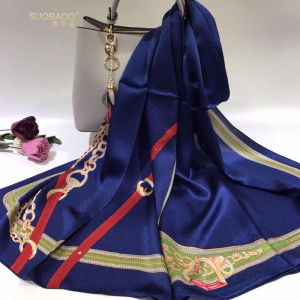Silk Scarf Satin Surface Light Weight Long Rectangle Silk Chiffon Shawl for Women Gift Suitable for Spring And Autumn