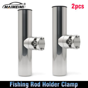 Boat Fishing Rod Holder Clamp Side Mount Marine Accessories Stainless Steel Rod Pole Bracket Rail Mount for Marine hardware 1/2p