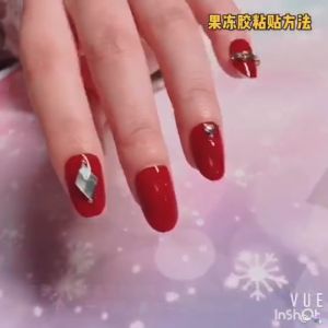 [COD]24Pcs Transparan Waterproof Magic Paste Bride Alat Kuku Palsu Pita Perekat Kenakan Kuku Artefak -💖Catherine