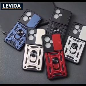 Poco X5 Pro 5G Case Robot Ringstand Slide Kamera Poco X5 Pro 5G