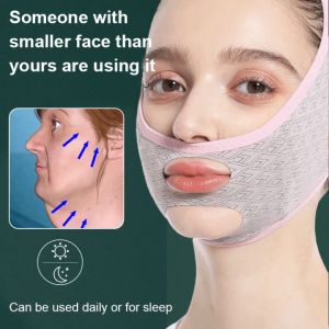 V Shape Face Lifting Chin Lift Elastic Breathable Facial Thinning Compression Bandage Lift Up Strap