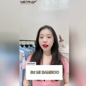 Áo Sơ Mi Nam Ngắn Tay VIỆT PHÁP Form Luxury Chất liệu  Bambo In Sọc lịch lãm sang trọng 50060