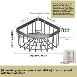 Corner Kitchen Sink Organizer Wall-Mounted