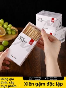TAFUMAN | Disposable Bamboo Toothpicks Individually Wrapped Food Grade