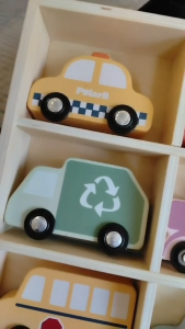 Wooden City Vehicle Toy Set 9pcs | Emergency Service Cars Play | Mainan Kereta Kayu Kanak 3Y+ PolarB