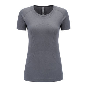 High Elasticity Running Sports T-shirt Womens Fitness Clothing Short Sleeve Yoga Tight Top Quick Dry Breathable Moisture Wicking