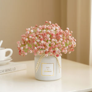 【On Sale】5Pcs ดอกลาเวนเดอร์ดอกไม้พลาสติกจำลองต้นไม้ประดิษฐ์สีเขียวตกแต่งดอกไม้ปลอมในบ้านงานแต่งงาน