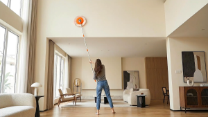Keycool Sunflower Dust Mop Lazy Handle - Scalable Round High Reach Floor & Ceiling Wall Car
