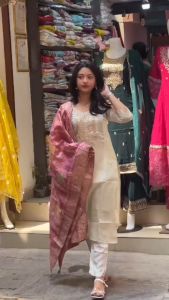 [PRE-ORDER] Ready Made Heavey Full Original Mirror Khatli Work Suit (10-15days delivery)
