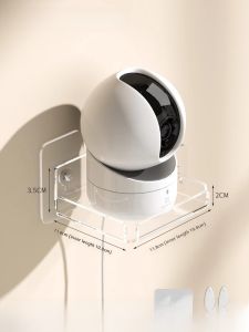 Indoor Wall Mounted Storage Rack Camera Monitor Holder No Drilling Required Router Organizer for Living Room Home Use