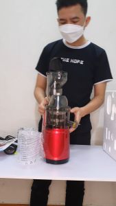 Máy ép chậm nguyên quả Nineshield KB-F8B ép rau củ hoa quả rất kiệt nước - Máy ép rau chính hãng bảo hành 1 năm