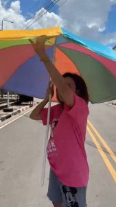 ร่มชายหาด NP2 กลางเเจ้ง พับเก็บได้ ขนาด 34นิ้ว ร่มสนามขนาดใหญ่ สินค้าพร้อมส่ง