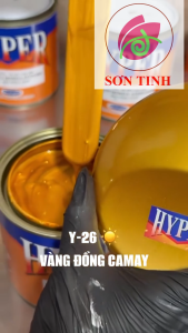 Sơn xe máy HYPER màu vàng đồng camay Yamaha Jupiter 1K (Code: Y-26) sơn thơm công nghiệp