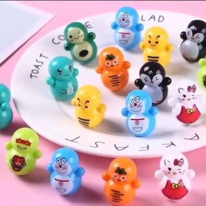 Mainan anak mini tumbler karakter lucu boneka goyang
