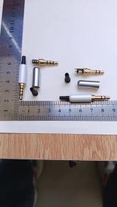 1/3/5 Sets Gold-Plated 3.5mm Stereo Headphone Plug 3 Pole / 4 Pole TRS TRRS Audio Jack Connector for DIY Headphone Repair