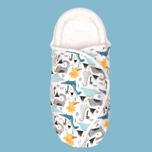 [Einmilk Baby Wrapper] Baby Wrapper with Cap Breathable Super Soft 100% Cotton 6 layers Baby swaddle SWA210