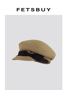 Bow Knitted Breathable Small-Face Accentuation Cap