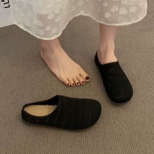 JIFANPAUL | Braided Hollow Breathable Slip-On Sandals
