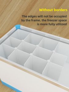 Freezer Internal Storage Rack Storage Refrigerator Baffle Partition Ice Cream Popsicle Balls Classification 51.5 Storage Rack