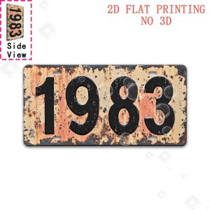 CIFBUY Retro 1983 Aluminum Wall Art 8x8 Inch Waterproof Durable Metal Sign for Man Cave Bar Garage Home Decor