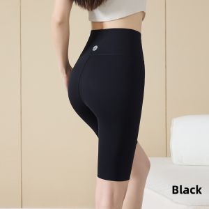 miiow | Womens Five-Quarter Sharkskin Shorts Summer Fitness Cycling Base Layer Shorts Tummy Control Butt Lifting Sporty Style