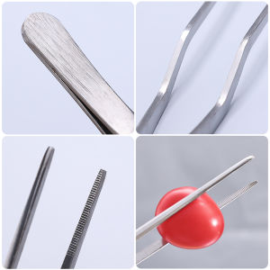 【On Sale】3 Sizes Stainless Steel Fruits Clip Portable Picnic Tweezer Salad Steak Clamp Elongated BBQ Buffet Restaurant Food Tong