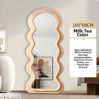 SHANNAIER | Soft Decor Standing Mirror Wavy Design