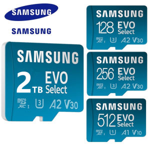 Samsung 100%Original Producd And FREE Shipping Micro SD Card EVO Select Endurance Memory Card TF Card 128GB 256GB 512GB 1024GB 2000GB SDXC Class 10 U3 High Speed COD And Gift Card Reader