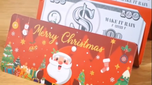 Christmas Money Holder for Cash Merry Christmas Red Envelopes Surprise Money Gift Ideas for Adult Kids Xmas Money Holder