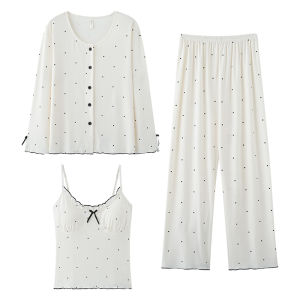 Bộ đồ ngủ MiiOW cho nữ làm bằng polyester có đệm ngực ba mảnh