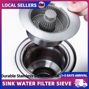 Kitchen Sink Drain Filter Stainless Steel Anti-Clogging & Anti-Odor Sink Stopper with Removable POM Filter Basket for Quick Drainage & Insect-Proof