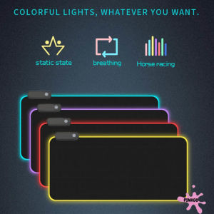 Pinkgo - Mouse Pad Gaming Mousepad Gaming LED Light Anti Slip 800x300mm