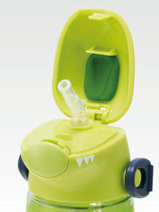 Skater Dinosaur Water Bottle Accessories Straw Cup Insulated Childrens Cups with Carrying Strap Dinosaur Design Water Bottles