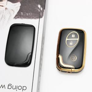 NEW TPU Key Fob Cover Holder For Lexus IS Is250 Ct200h 2015 GX460 GS300 IS220 RX270 RX350 RX300 Rubber Remote Protector Keychain